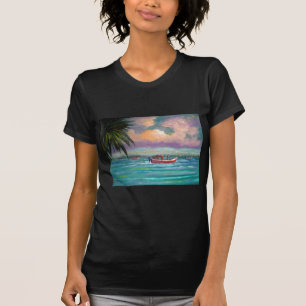 Auster, die in Apalachicola-Bucht erntet T-Shirt