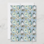 Auster in Wasserfarbe Einladung (Rückseite)