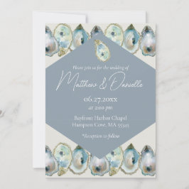 Auster in Wasserfarben Einladung