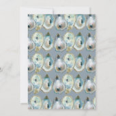 Auster in Wasserfarben Einladung (Rückseite)