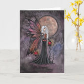 Austere Autumn Fairy Grußkarte Karte (Gelbe Blume)