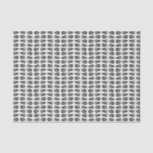 Austern auf dem halbgroßen Muschel-Papierpapier Seidenpapier