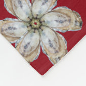 Austern-Blumen-Fleece-Decke - entwerfen Sie ein Fleecedecke (Ecke)