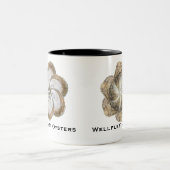 Austern-Blumen-Tasse - Entwürfe B u. C Zweifarbige Tasse (Mittel)