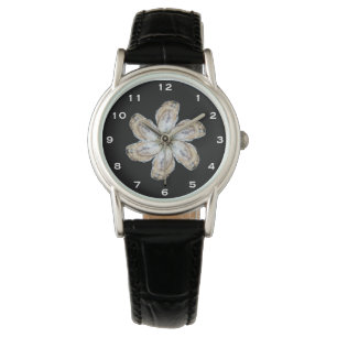 Austern-Blumen-Uhr - entwerfen Sie A Armbanduhr