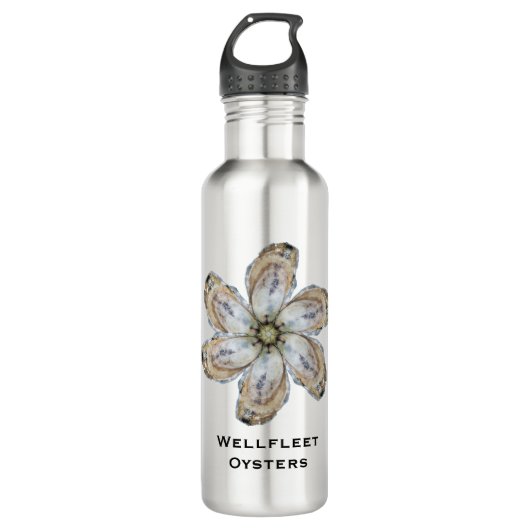 Austern-Blumen-Wasser-Flasche - entwerfen Sie A Trinkflasche (Vorderseite)