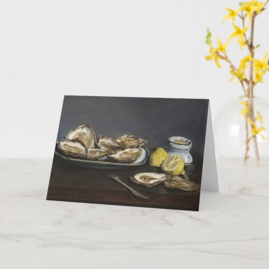 Austern | Édouard Manet Karte (Gelbe Blume)