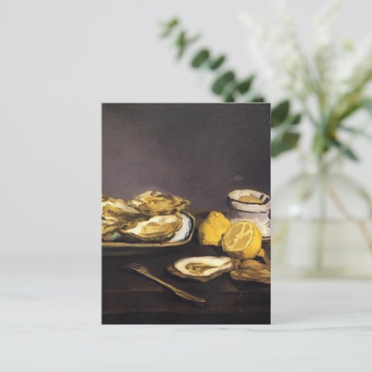 Austern - Édouard Manet Postkarte (Stehend Vorderseite)