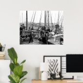 Austern entladen poster (Heimbüro)