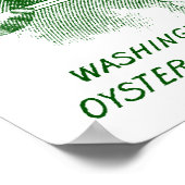 Austern, grün poster (Ecke)