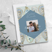 Austern Hochzeit mit Wasserfarben Save The Date