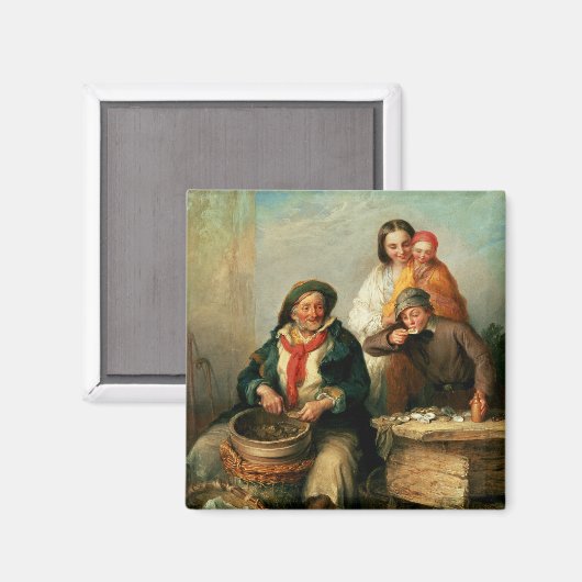 Austern, Junge Sir? Magnet (Vorderseite/Rückseite)