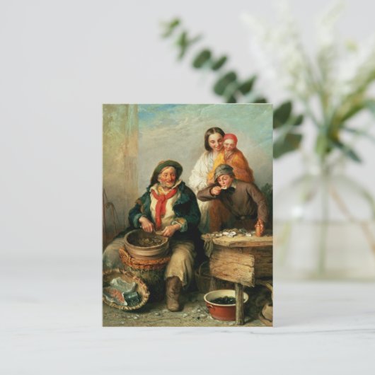 Austern, Junge Sir? Postkarte (Stehend Vorderseite)