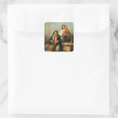 Austern, Junge Sir? Quadratischer Aufkleber (Tasche)