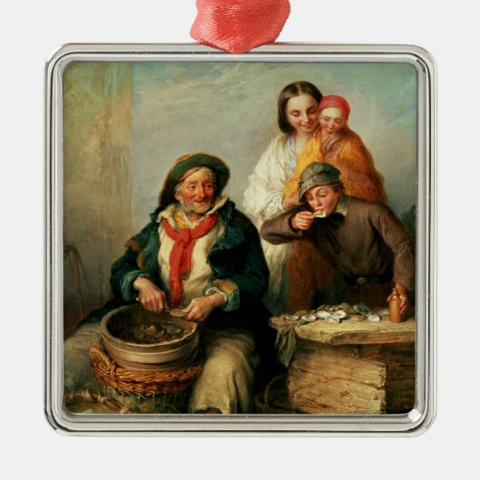 Austern, junger Sir? Silbernes Ornament (Vorne)