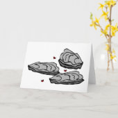 Austern Karte (Gelbe Blume)