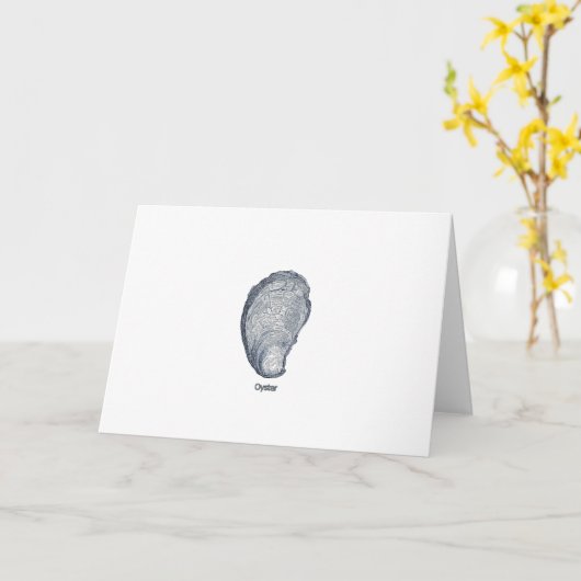 Austern-Logo Karte (Gelbe Blume)