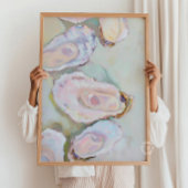 Austern Malen Wand Print Pastel Poster