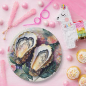 Austern Malerei botanischer Kunst Pappteller (Party)