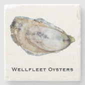 Austern-MarmorUntersetzer - entwerfen Sie A Steinuntersetzer (Vorderseite)