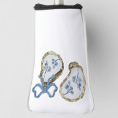 Austern Mit Blauem Bogen Golf-Schlagkopfabdeckung Golf Headcover (Rotieren 90)