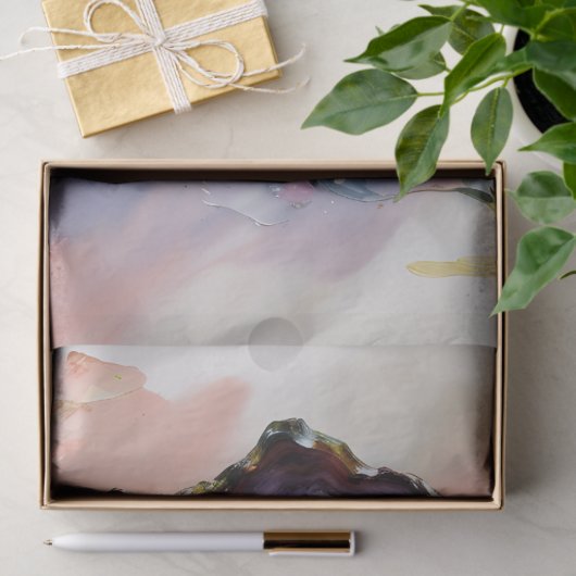 Austern mit Perlmuscheln Seidenpapier (Geschenk)