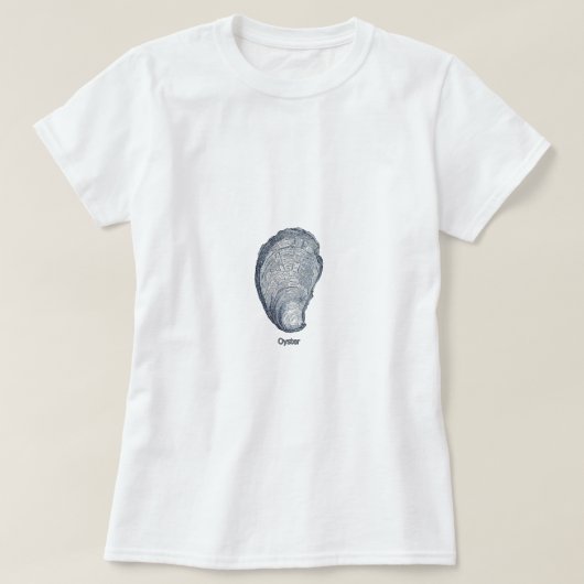 Austern-Muschel-Logo T-Shirt (Design vorne)