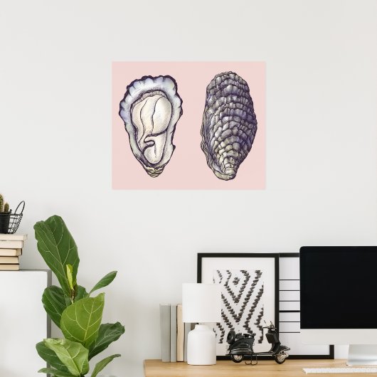 Austern Poster (Heimbüro)