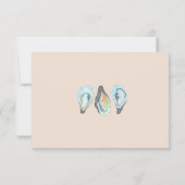 Austern-Roast-Hochzeits-Einladung, RSVP Karte (Rückseite)