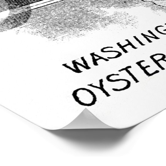 Austern, schwarz poster (Ecke)