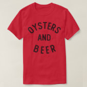 Austern und Bier T-Shirt (Design vorne)