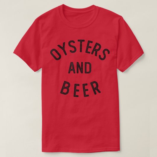 Austern und Bier T-Shirt (Design vorne)