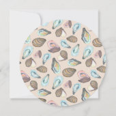 Austern- und Champagner-Hochzeits-Brautparty Einladung (Rückseite)