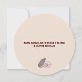 Austern- und Champagner-Hochzeitsverlobungsfeier Einladung (Rückseite)