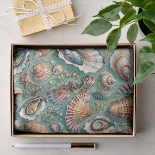 Austern und Muscheln Seidenpapier (Geschenk)