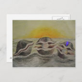 Austern und Perlen Postkarte (Vorne/Hinten)