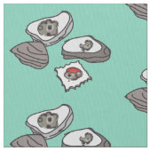 Austern und Saltines Stoff (Nahaufnahme)