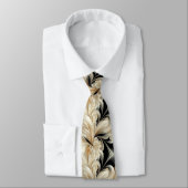 Austern und Schwarz Krawatte (Gebunden)