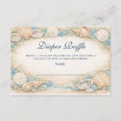 Austern- und Seesternstrand-Windel-Raffle Begleitkarte (Vorderseite)