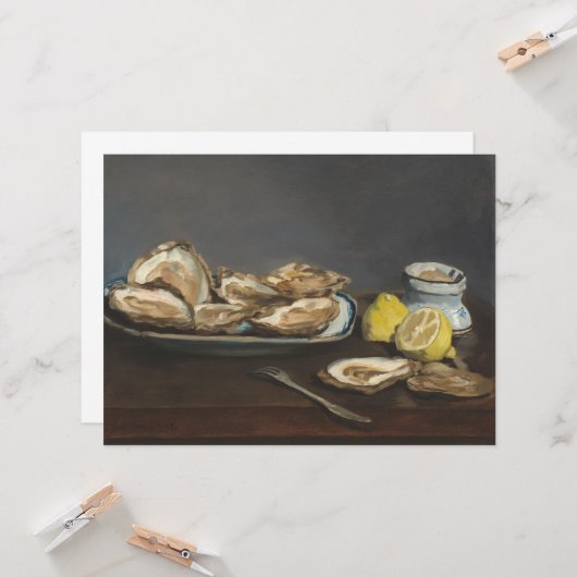 Austern (von Edouard Manet) Karte (Vorderseite/Rückseite Beispiel)
