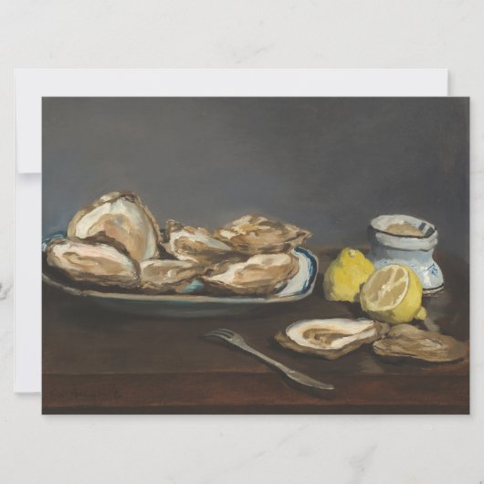 Austern (von Edouard Manet) Karte (Vorderseite)