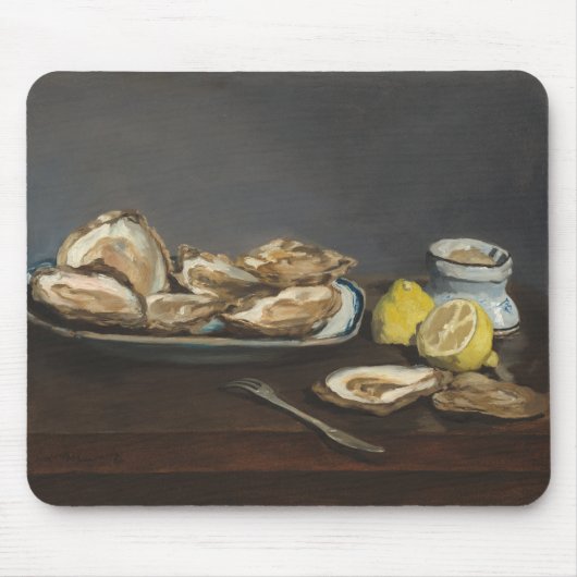 Austern (von Edouard Manet) Mousepad (Vorne)