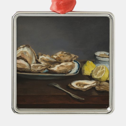 Austern (von Edouard Manet) Ornament Aus Metall (Vorne)