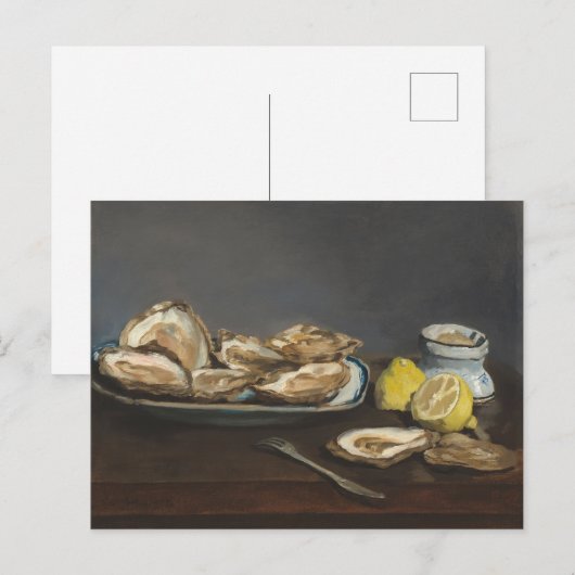 Austern von Édouard Manet Postkarte (Vorne/Hinten)