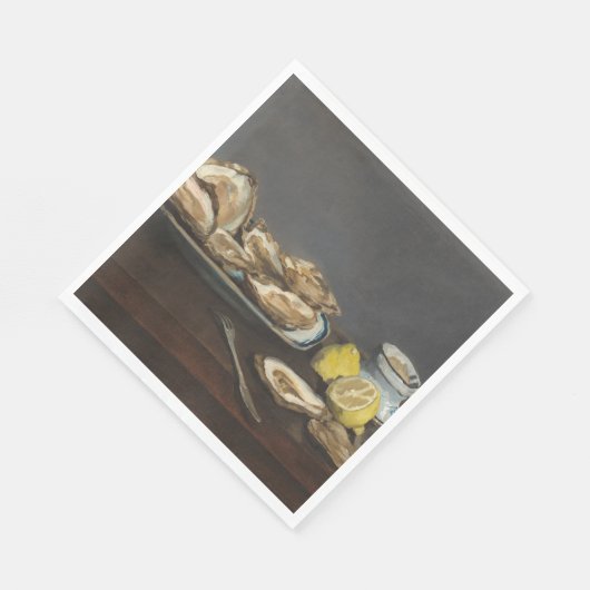 Austern (von Edouard Manet) Serviette (Ecke)