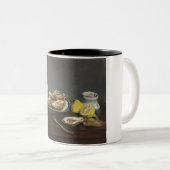 Austern (von Edouard Manet) Zweifarbige Tasse (VorderseiteRechts)