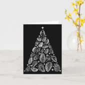 Austern-Weihnachtsbaum-Meeresfrüchte-Schalentier-F Karte (Gelbe Blume)