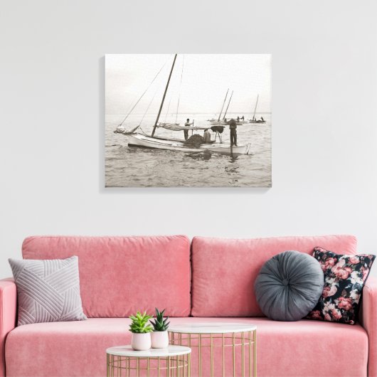 Austernboote, 1903 leinwanddruck (Insitu (Wohnzimmer))