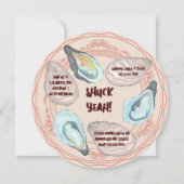 Austernbraten Shuck Yeah Erwachsenen-Geburtstagsfe Einladung (Vorderseite)