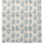 Austernduschvorhang Duschvorhang (Vorderseite)